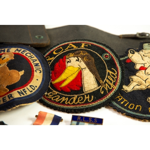 120 - RCAF INTEREST: Royal Canadian Air Force, three WWII RCAF cloth badges including AIR FRAME MECHANIC R... 