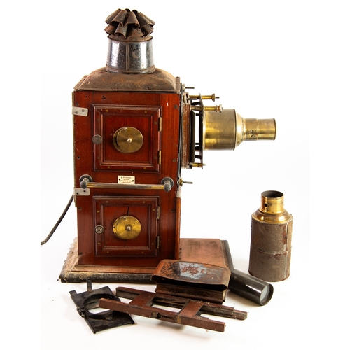 156 - A. FRANKS LATE 19TH CENTURY MAGIC LANTERN later converted to electricity, requires some restoration,... 