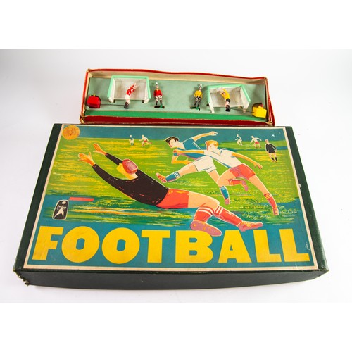 367 - KRAKPOL - POLISH CIRCA 1960's TABLE FOOTBALL GAME with original pictorial cardboard box top, appears... 