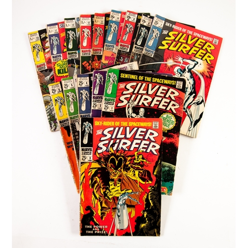 1 - FIFTEEN MARVEL COMICS ‘SILVER SURFER’ COMIC BOOKS comprising of Silver Surfer #1 to #13, #17 and #18... 