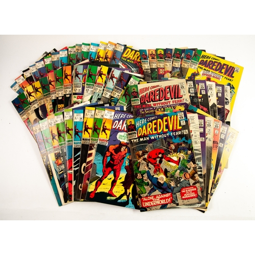 6 - A selection of over 60 MARVEL, DAREDEVIL THE MAN WITHOUT FEAR comics, a mixture of UK and USA issues... 