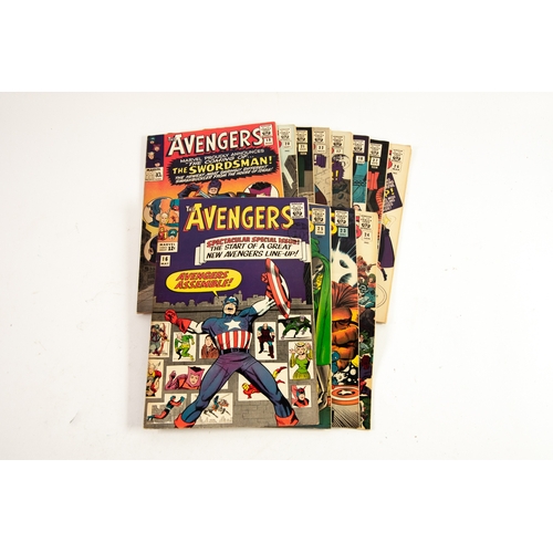 8 - A small selection of 10 individual, MARVEL, THE AVENGERS comics, a mixture of UK and USA issues, inc... 