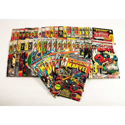 11 - A small selection of, MARVEL, CAPTAIN MARVEL comics, a mixture of UK and USA issues, including US im... 