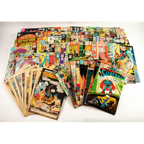 17 - A large quantity of COMICS, almost exclusively DC, SILVER AGE/BRONZE AGE, various characters, and is... 