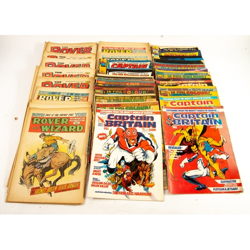 36 - Approximately 30 CAPTAIN BRITAIN COMICS, issues from around 1977 to 1985; together with approximatel... 