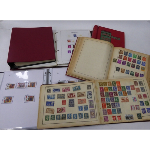 190 - STAMPS - LARGE MIXED LOT to include a mint and used GB QEII collection to three albums; TUB OF MODER... 