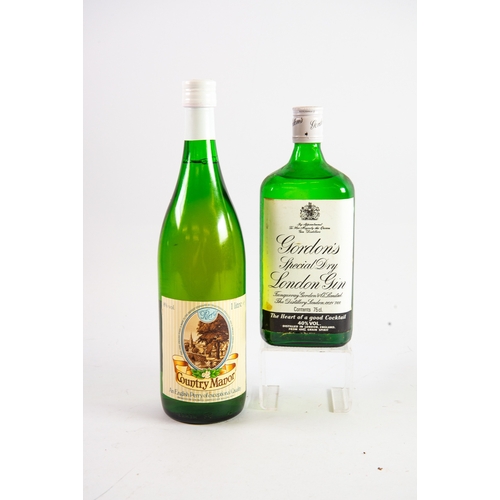 166 - BOTTLE OF GORDON’S SPECIAL DRY LONDON GIN, and a 1Ltre BOTTLE OF COUNTRY MANOR PERRY, (2)