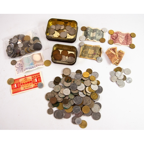 96 - SELECTION OF MID-20th CENTURY EUROPEAN COINAGE, mainly Italy and Portugal, some Maltese and Greek ex... 