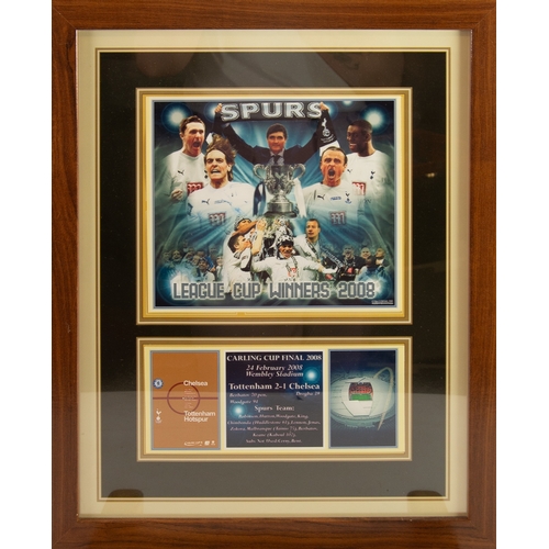 217 - TOTTENHAM HOTSPURS - 9 VARIOUS FRAMED PICTURES, including limited edition print of Spurs shirts - A ... 