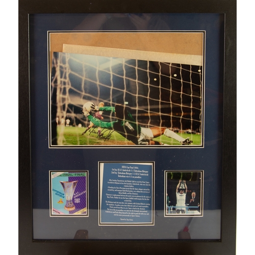 217 - TOTTENHAM HOTSPURS - 9 VARIOUS FRAMED PICTURES, including limited edition print of Spurs shirts - A ... 