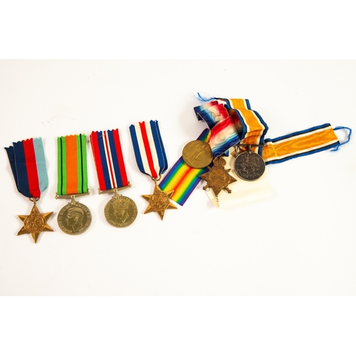 119 - GROUP OF THREE GREAT WAR MEDALS awarded to S5381 PTE W. Edmonds R. Highrs, viz, 1914-18 War medal, 1... 