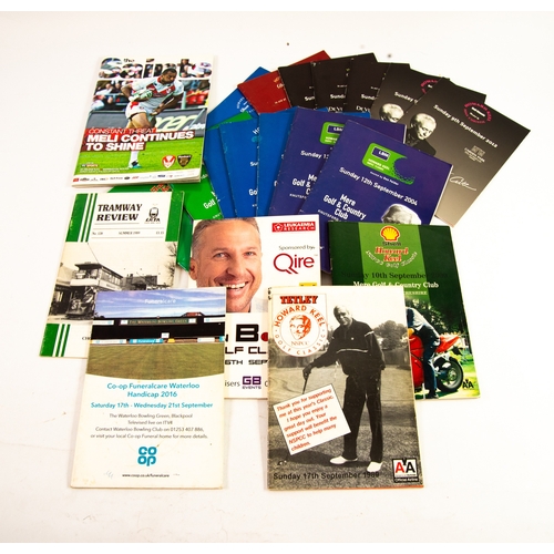 226 - SIXTEEN PROGRAMMES FOR THE HOWARD KEEL GOLF CLASSIC, at Mere Golf & Country Club, each programme... 