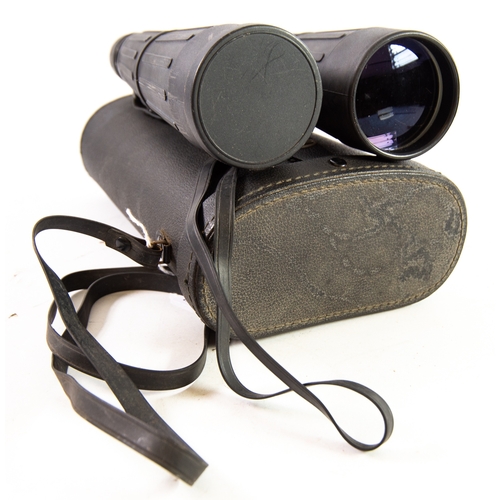 146 - PAIR OF PANORAMA HUNTSMAN 9 x 63 RUBBER COATED FIELD BINOCULARS, in hard case