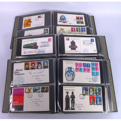 181 - STAMPS - SELECTION OF GB FIRST DAY COVERS, 60s - 90s, both typed and handwritten, contained in three... 