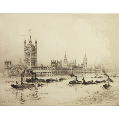 419 - ALBANY E HOWARTH A R E (1872-1936) ETCHING 'The Palace of Westminster' Titled in the plate and signe... 