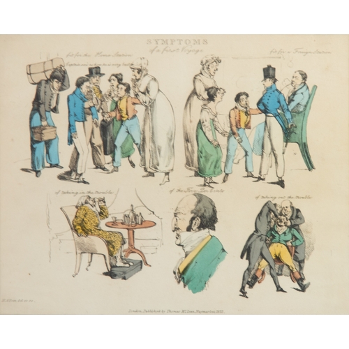 428 - AFTER HENRY THOMAS ALKENSET OF FIVE PRINTS IN COLOURS‘Symptoms’ 8” x 10” (20.3cm x 25.4cm), (5)... 