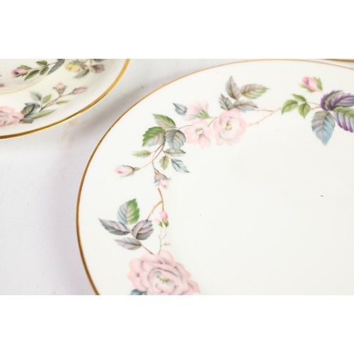 33 - NINETY EIGHT ROYAL WORCESTER ‘JUNE GARLAND’ PATTERN CHINA PART DINNER, TEA AND COFFEE SERVICE, compr... 