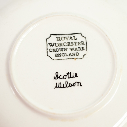 35 - SCOTTIE WILSON FOR ROYAL WORCESTER, TWELVE PIECES OF POTTERY DINNERWARES, comprising: PAIR OF DINNER... 