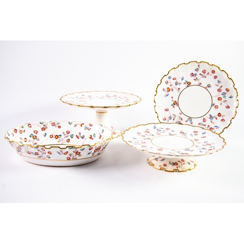 37 - NINETEEN PIECE COPELANDS CHINA DESSERT SERVICE FOR FOURTEEN PERSONS, RETAILED BY T. GOODE & Co, ... 