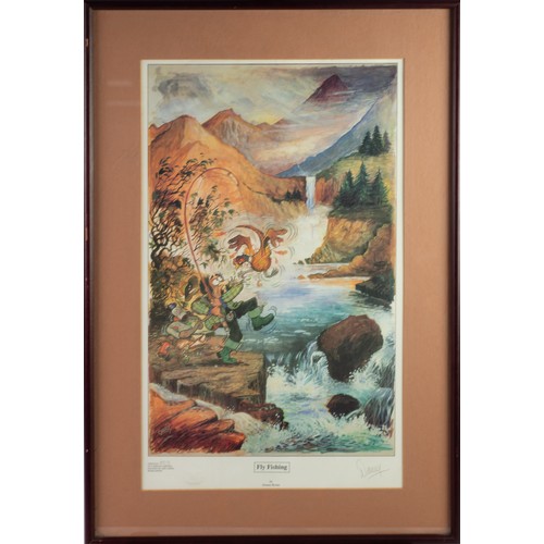 12 - DANNY BYRNE ARTIST SIGNED LIMITED EDITION COLOUR PRINT‘Fly Fishing’ (803/1500) Signed in pencil and ... 