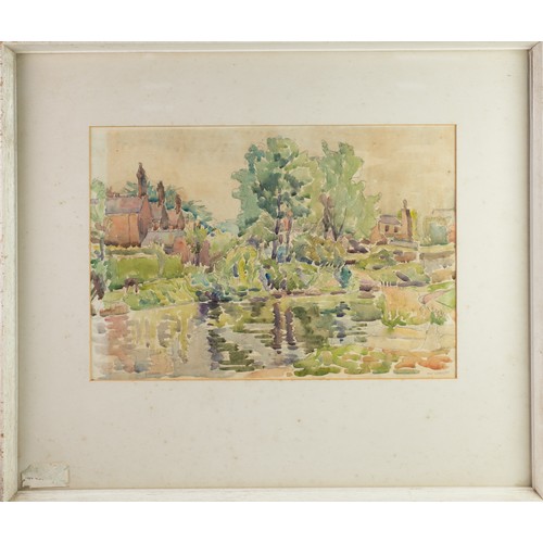 31B - IAN GRANT (1904 - 1993)PASTEL AND WATERCOLOUR DRAWING Canal Bridge, Marple Signed lower right and ti... 