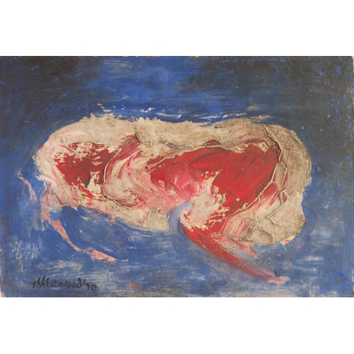 68 - JAMES LAWRENCE ISHERWOOD (1917-1988)OIL ON BOARD‘Curled up Nude’ Signed and dated (19)70, titled ver... 