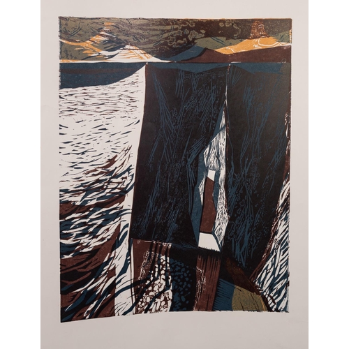 75 - NORMAN JAQUES (1922-2014)TWO UNSIGNED COLOUR PRINTS‘Structure for a Blue Sky’ 22” x 18” (56cm x 45.7... 