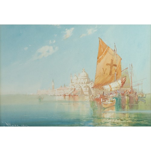 387 - WILFRED KNOX (1884-1966) WATERCOLOUR‘On the Lagoon, Venice’ Signed, titled to mount 9 ¾” x 14 ¼” (24... 