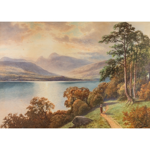 316 - H R HALL (act. 1887-1902)PAIR OF WATERCOLOURSLake District scenes Signed 17 ¼” x 24 ½” (43.8cm x 62.... 