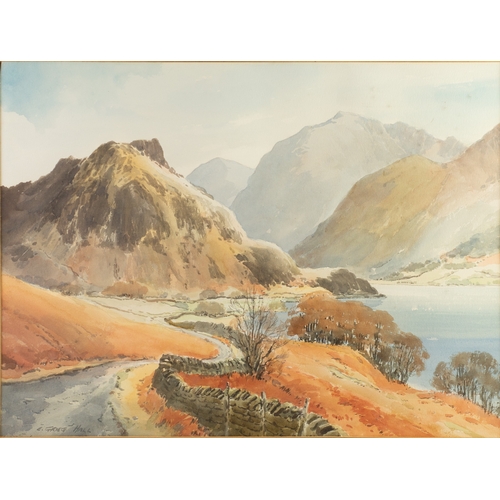 317 - EDWIN CRIEG HALL (1929-2017) WATERCOLOUR‘Crummock Water’Signed, titled and dated November (19)80 ver... 