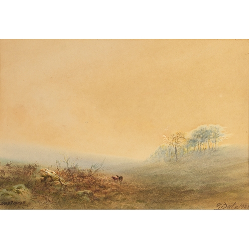 320 - G BATE (EARLY TWENTIETH CENTURY) SUITE OF THREE WATERCOLOURSRural scenes Signed and dated 19219 ¼” x... 