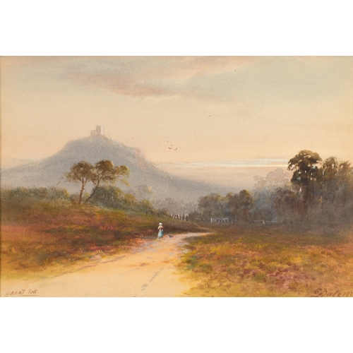 320 - G BATE (EARLY TWENTIETH CENTURY) SUITE OF THREE WATERCOLOURSRural scenes Signed and dated 19219 ¼” x... 