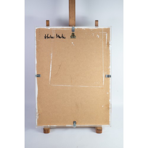 343 - ALASTAIR MACKIE (1977)MIXED MEDIA, DEAD FLIES AND PERSPEXFly RingSigned verso22 ½” x 17” (57.1cm x 4... 