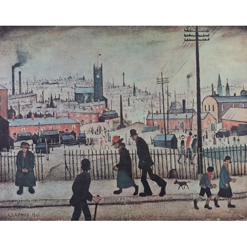 368 - L.S. LOWRY (1887 - 1976) ARTIST SIGNED LIMITED EDITION COLOUR PRINT View of a Town An edition of 850... 