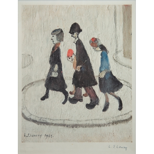 369 - L.S. LOWRY (1887 - 1976)ARTIST SIGNED LIMITED EDITION COLOUR PRINT ‘The Family’, from an edition of ... 