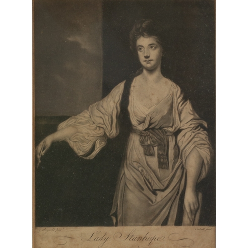 360 - ANNE HUSSEY (née Delaval), Lady Stanhope: engraved by Philip Corbutt (fecit) after Sir Joshua Reynol... 