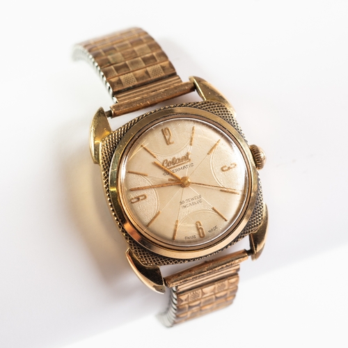 52 - GENTELMAN'S CIRCA 1950's 'COLANT' SUPERMATIC AUTOMATIC WRIST WATCH, 30 jewels incabloc, dial having ... 