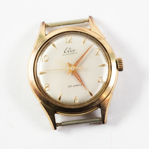 56 - GENTLEMAN'S CIRCA 1950's GILT CASED ALLAINE AUTOMATIC INCABLOC WRIST WATCH with days aperture, 25 je... 