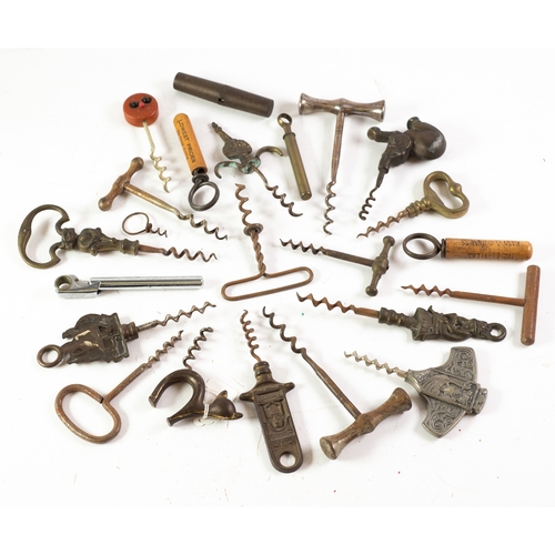 200 - MISCELLANEOUS COLLECTION OF APPROXIMATELY 23 NOVELTY SOUVENIER AND OTHER CORKSCREWS, one in the form... 