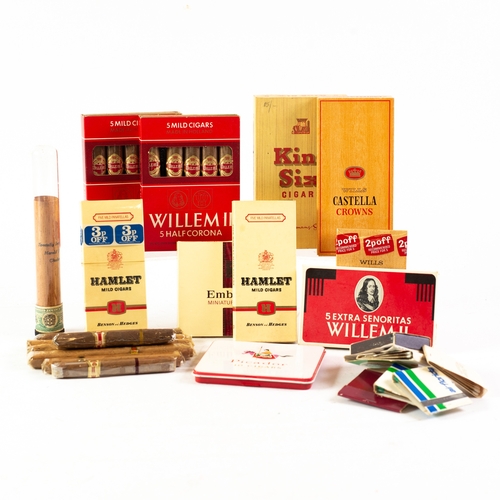 192 - SELECTION OF APPROXIMATELY 52 BOXED AND UNBOXED CIGARS, various makes and sizes, including five full... 