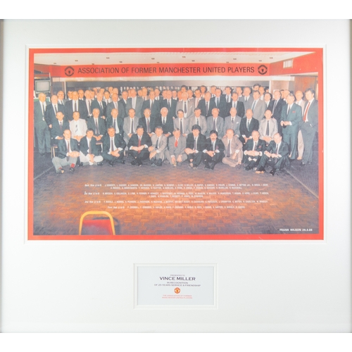 129 - FRANK WILSONCOLOUR PHOTOGRAPH‘Association of Former Manchester United Players’, 25.3.8815” x 23” (38... 