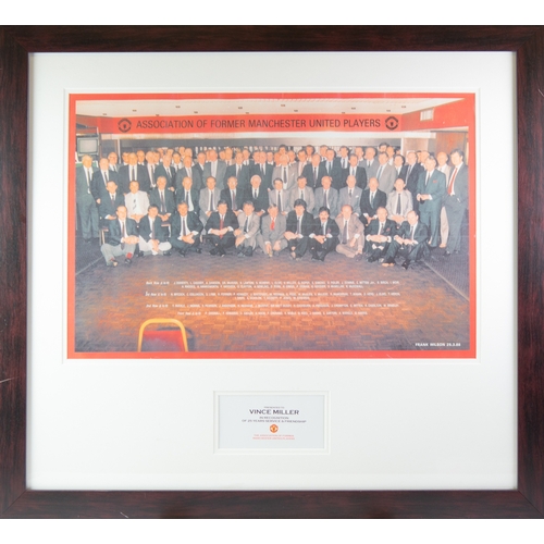 129 - FRANK WILSONCOLOUR PHOTOGRAPH‘Association of Former Manchester United Players’, 25.3.8815” x 23” (38... 