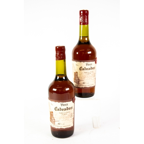 164 - TWO 70cl BOTTLES, LEBOUVIER-VIEUX CALVADOS OLD FRENCH BRANDY, 40% vol., good levels and seals (2)