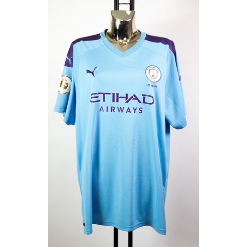 88 - MANCHESTER CITY PUMA HOME SHIRT, Etihad 19/20, size L