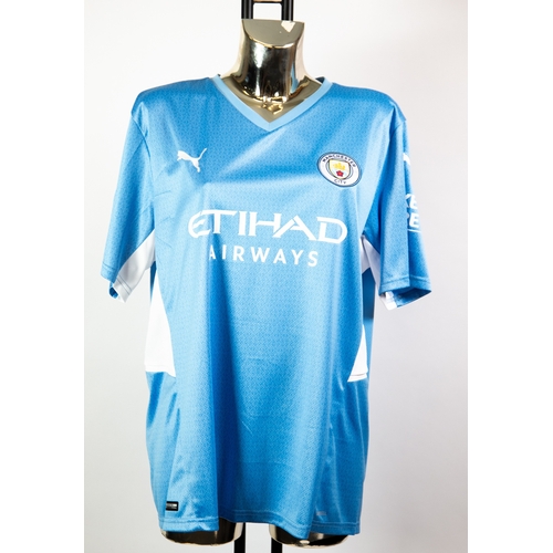 89 - MANCHESTER CITY HOME SHIRT 21/22, Etihad, Puma, size L