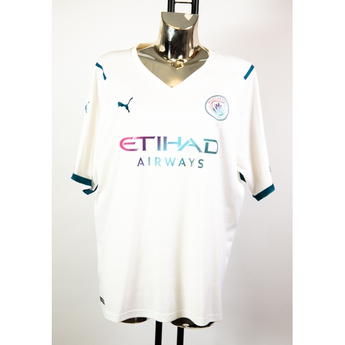 91 - MANCHESTER CITY AWAY SHIRT, Etihad, Puma, size L