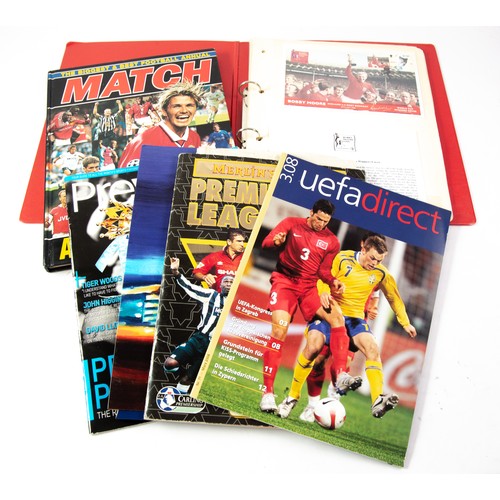 132 - RING BINDER CONTAINING SEVEN BOBBY MOORE FUND FIRST DAY STAMP COVERS, 1966 World Cup and the related... 