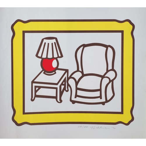 151 - ROY LICHTENSTEIN (1923-1997) ARTIST SIGNED LIMITED EDITION SERIGRAPH‘Red Lamp’, ’92, (230/250) with ... 