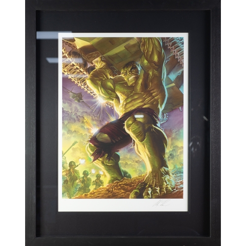 159 - ALEX ROSS (b.1970) FOR MARVEL COMICS ARTIST SIGNED LIMITED EDITION COLOUR PRINT‘Immortal Hulk’ (46/1... 