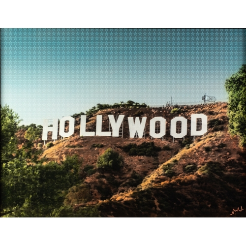 183 - NICK HOLDSWORTH (MODERN) MIXED DIGITAL MEDIA PRINT ON BOARD‘Hollywood’ Signed, titled to gallery lab... 